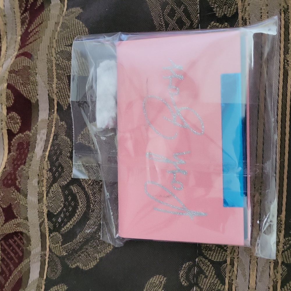 Posh wrapped business card put cc cards in posh biz cards in pretty pink